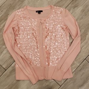 Sequin cardigan sweater